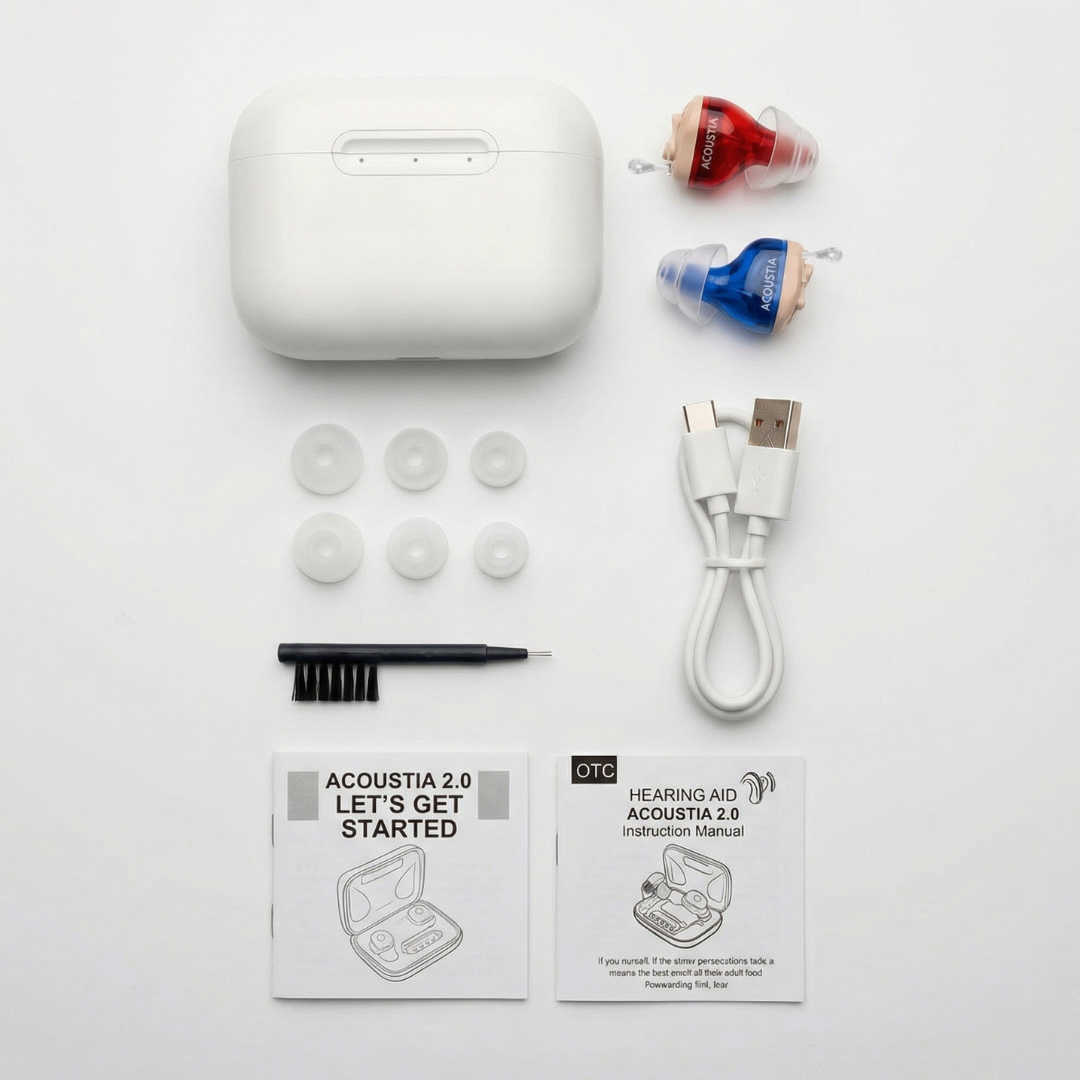 Acoustia 2.0 – Hearing aid without a prescription | Clear hearing