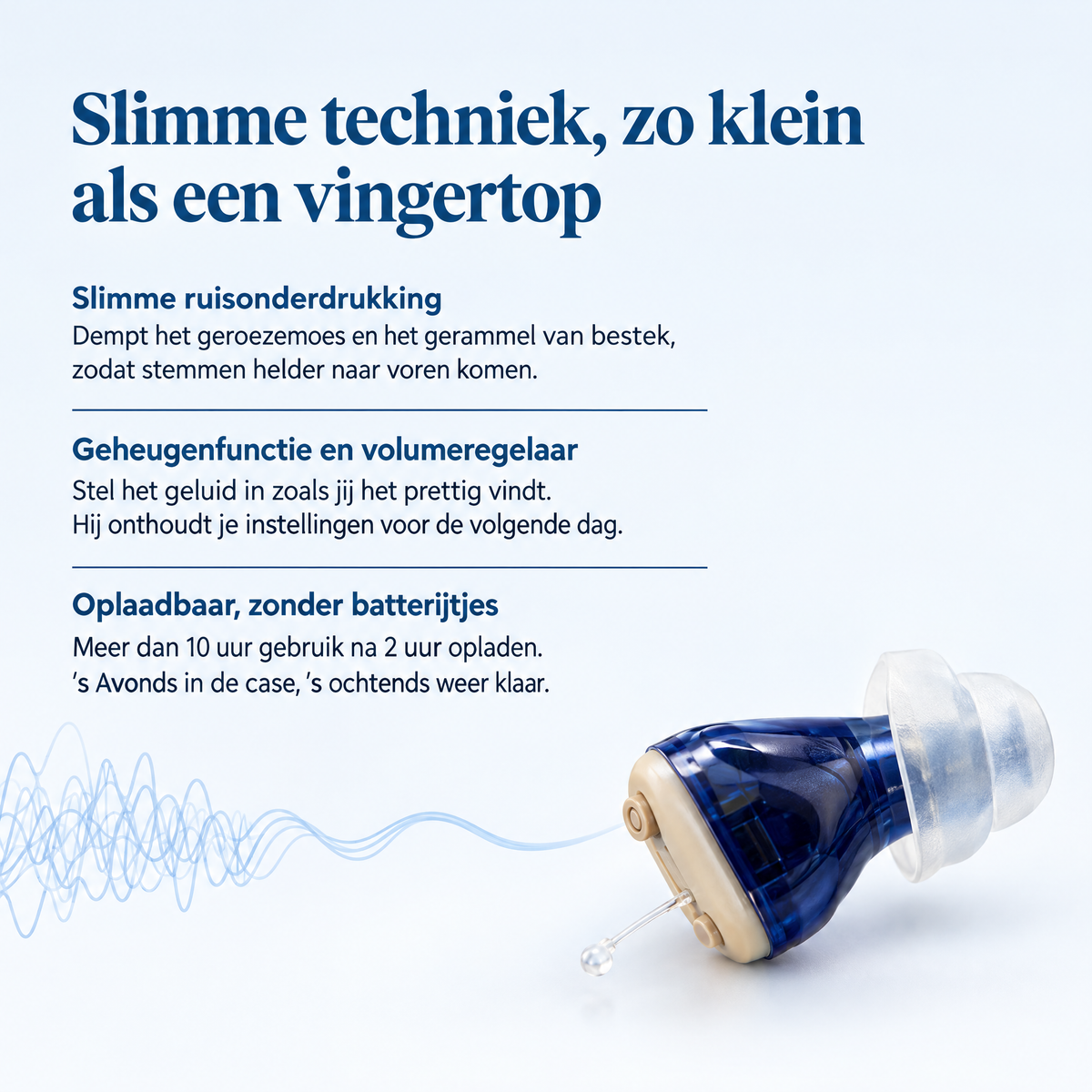 Acoustia 2.0 – Hearing aid without a prescription | Clear hearing