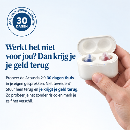Acoustia 2.0 – Hearing aid without a prescription | Clear hearing